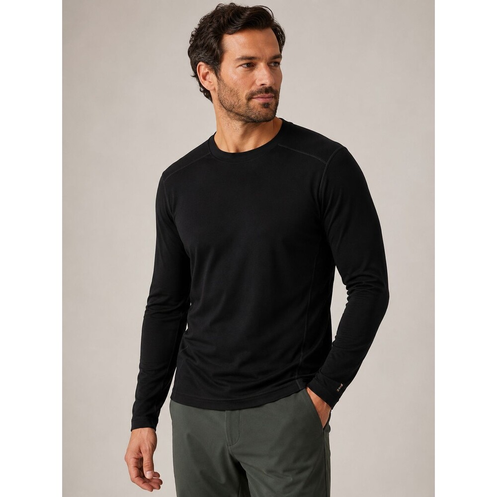 Smartwool Merino 250 Base Layer Mens M Merino Wool Long Sleeve Thermal Black